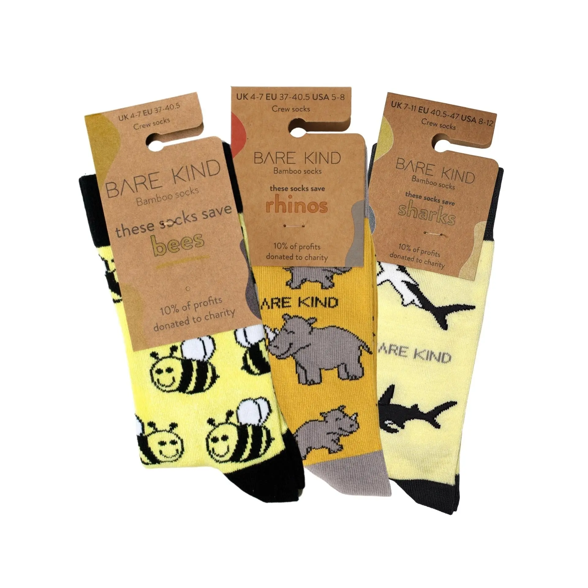 Yellow Lover 3 Bamboo Sock Set - Image 6