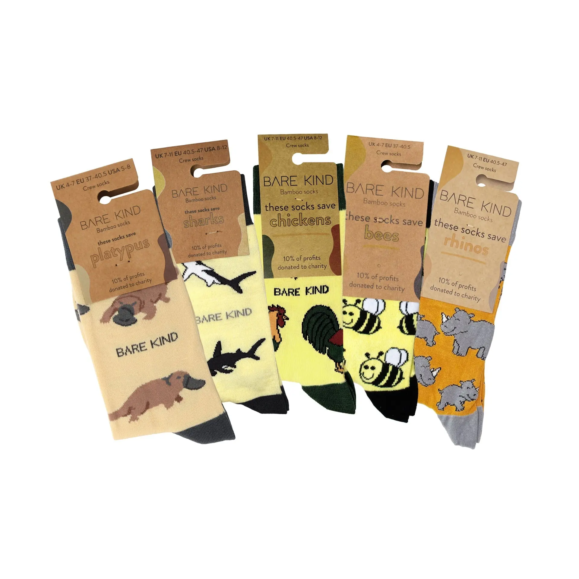 Yellow Lover 5 Bamboo Sock Set - Image 2