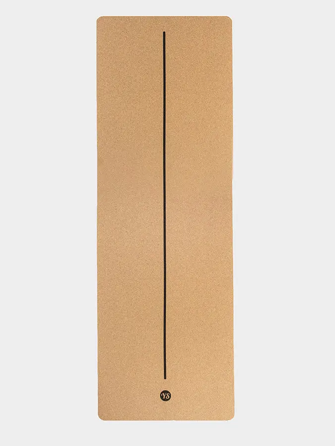 Yoga Studio Alignment Cork Yoga Mat 4mm - Image 3