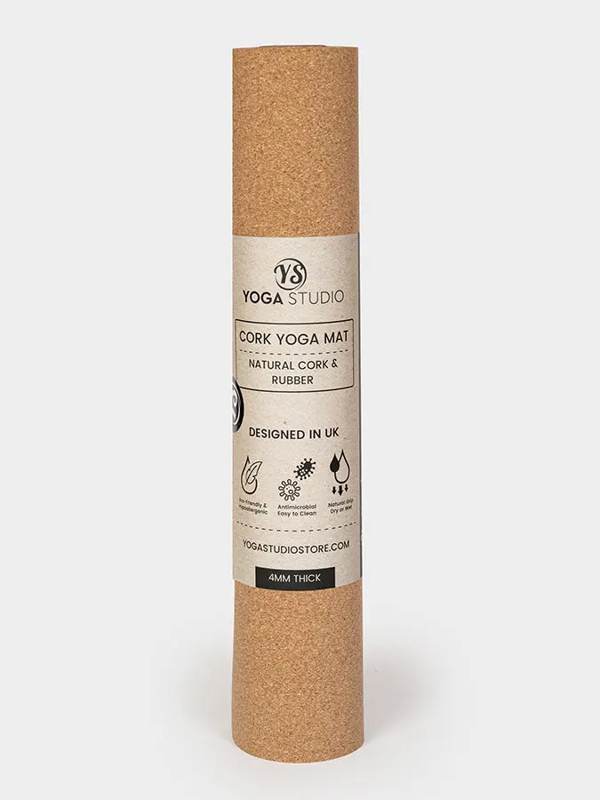 Yoga Studio Cork Yoga Mat 4mm - Image 5