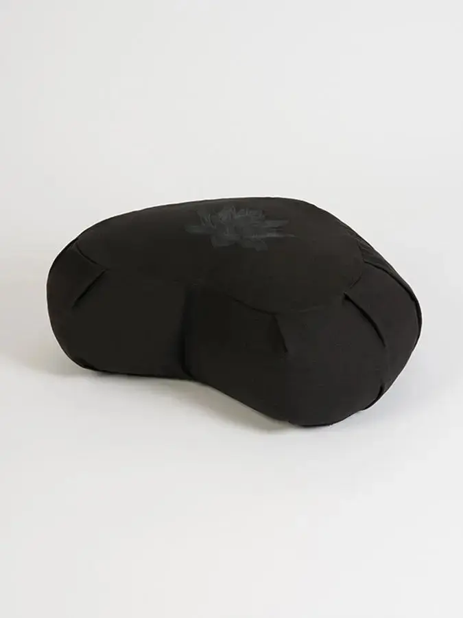 Yoga Studio GOTS Organic Cotton Crescent Lotus Zafu Buckwheat Cushion - Image 11