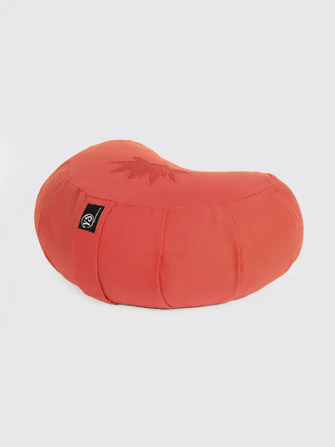Yoga Studio GOTS Organic Cotton Crescent Lotus Zafu Buckwheat Cushion - Image 13