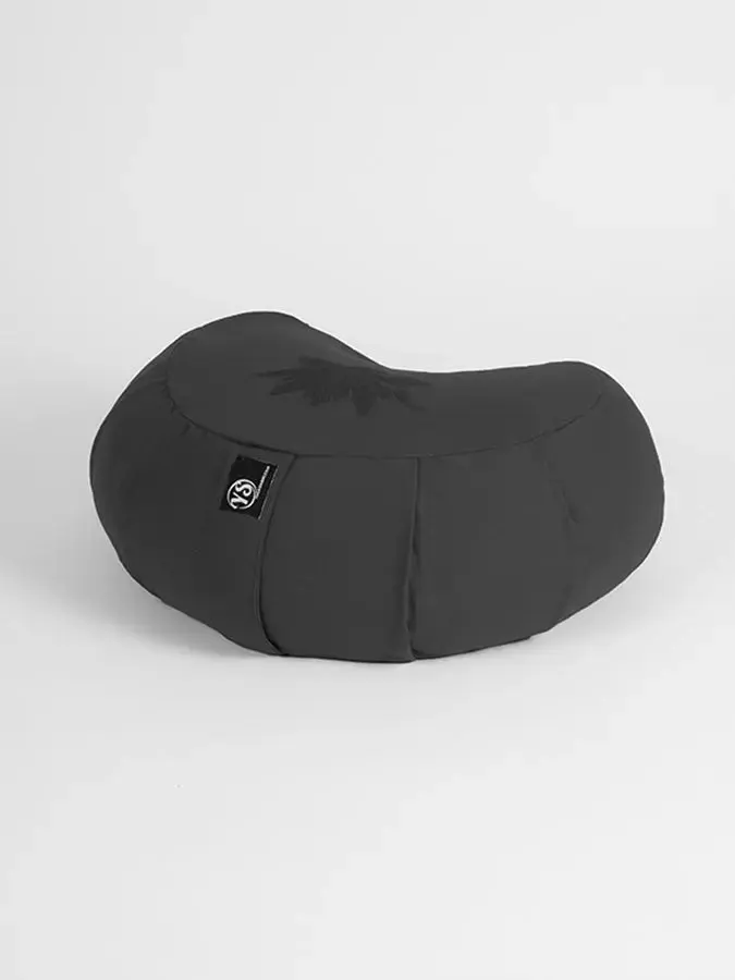 Yoga Studio GOTS Organic Cotton Crescent Lotus Zafu Buckwheat Cushion - Image 20