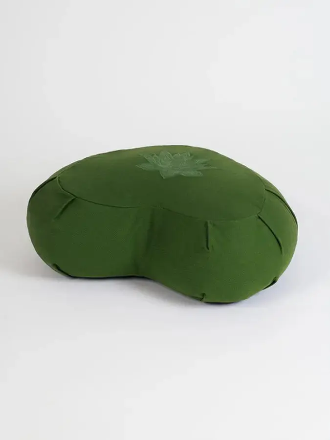 Yoga Studio GOTS Organic Cotton Crescent Lotus Zafu Buckwheat Cushion - Image 22