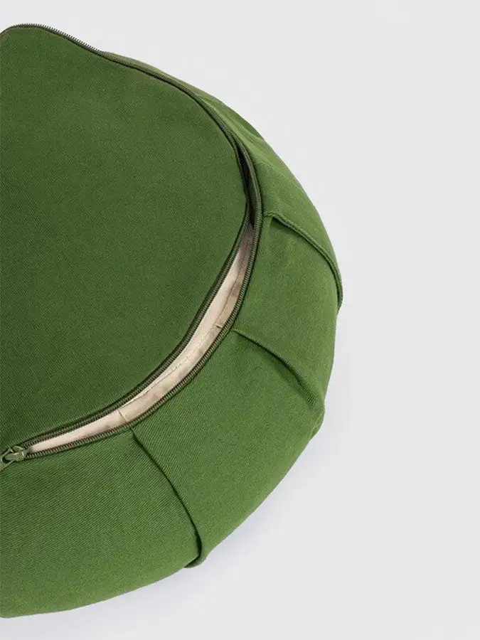 Yoga Studio GOTS Organic Cotton Crescent Lotus Zafu Buckwheat Cushion - Image 24
