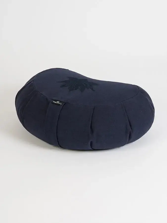 Yoga Studio GOTS Organic Cotton Crescent Lotus Zafu Buckwheat Cushion - Image 29