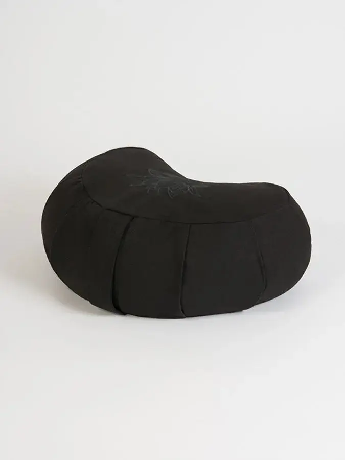 Yoga Studio GOTS Organic Cotton Crescent Lotus Zafu Buckwheat Cushion - Image 31