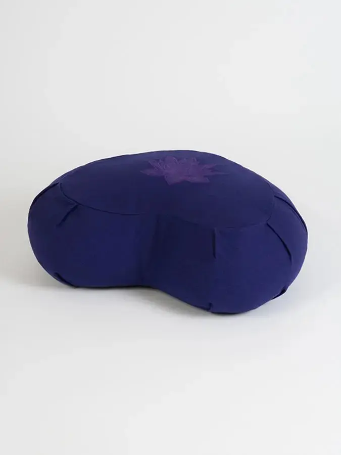 Yoga Studio GOTS Organic Cotton Crescent Lotus Zafu Buckwheat Cushion - Image 33