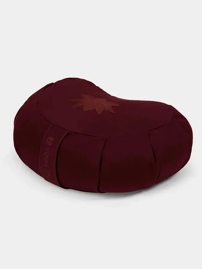 Yoga Studio GOTS Organic Cotton Crescent Lotus Zafu Buckwheat Cushion - Image 37