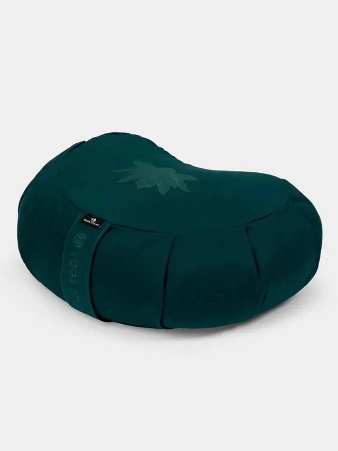 Yoga Studio GOTS Organic Cotton Crescent Lotus Zafu Buckwheat Cushion - Image 41