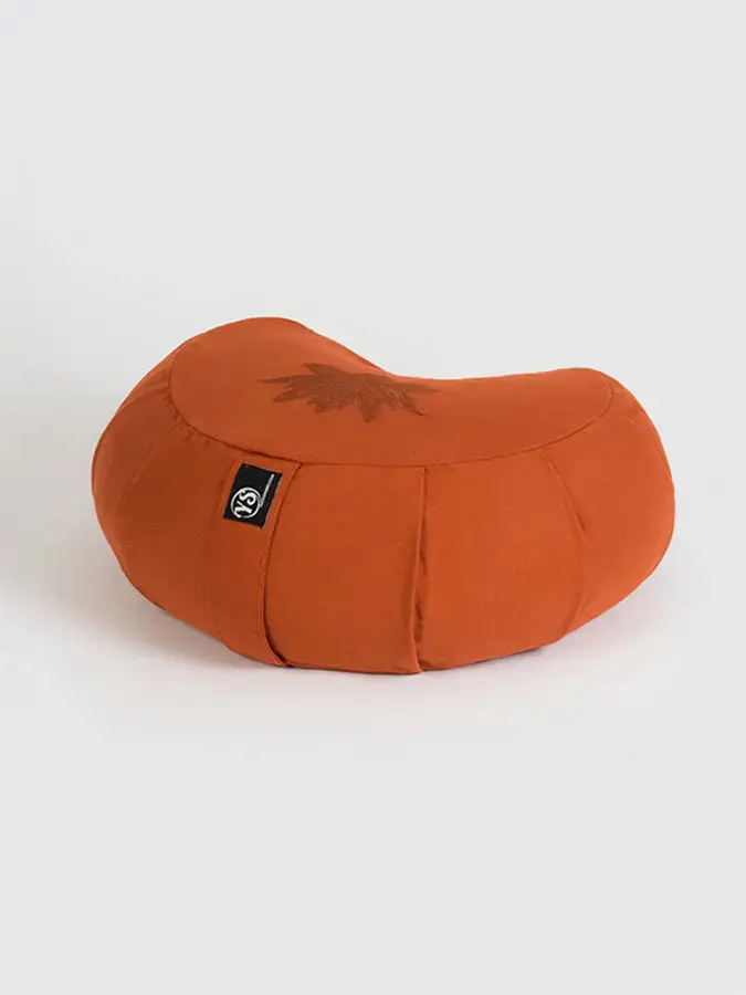 Yoga Studio GOTS Organic Cotton Crescent Lotus Zafu Buckwheat Cushion - Image 44