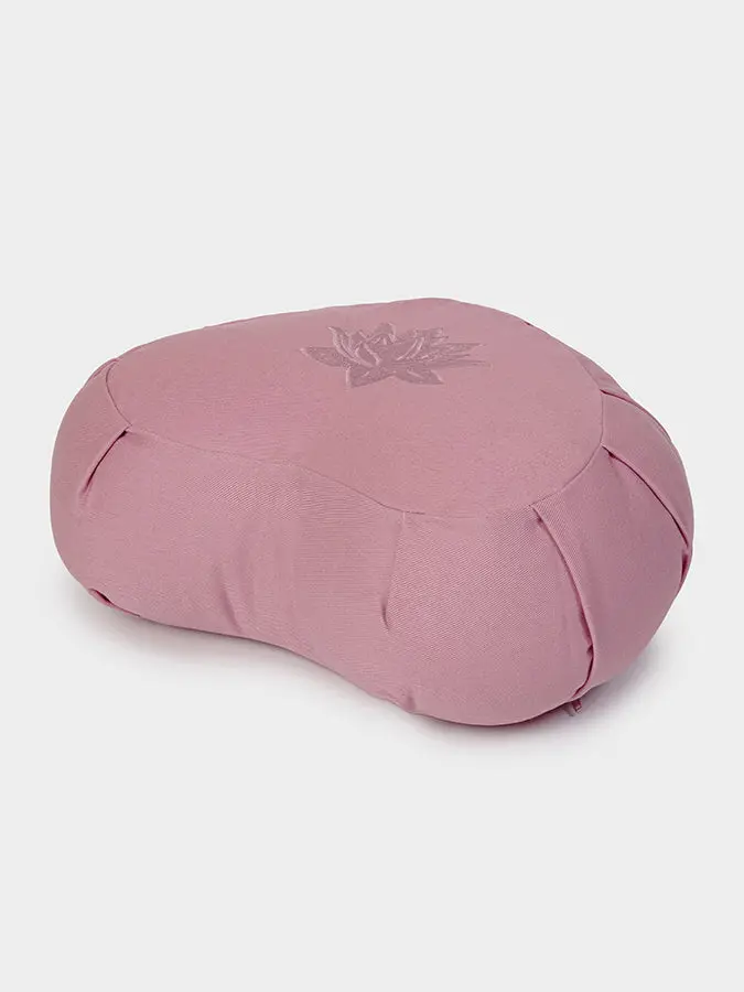Yoga Studio GOTS Organic Cotton Crescent Lotus Zafu Buckwheat Cushion - Image 49