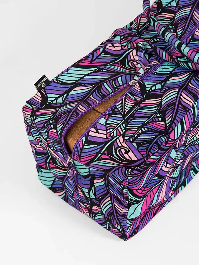 Yoga Studio GOTS Organic Cotton Designed Yoga Equipment Kit Bag - Floral Collection - Image 10