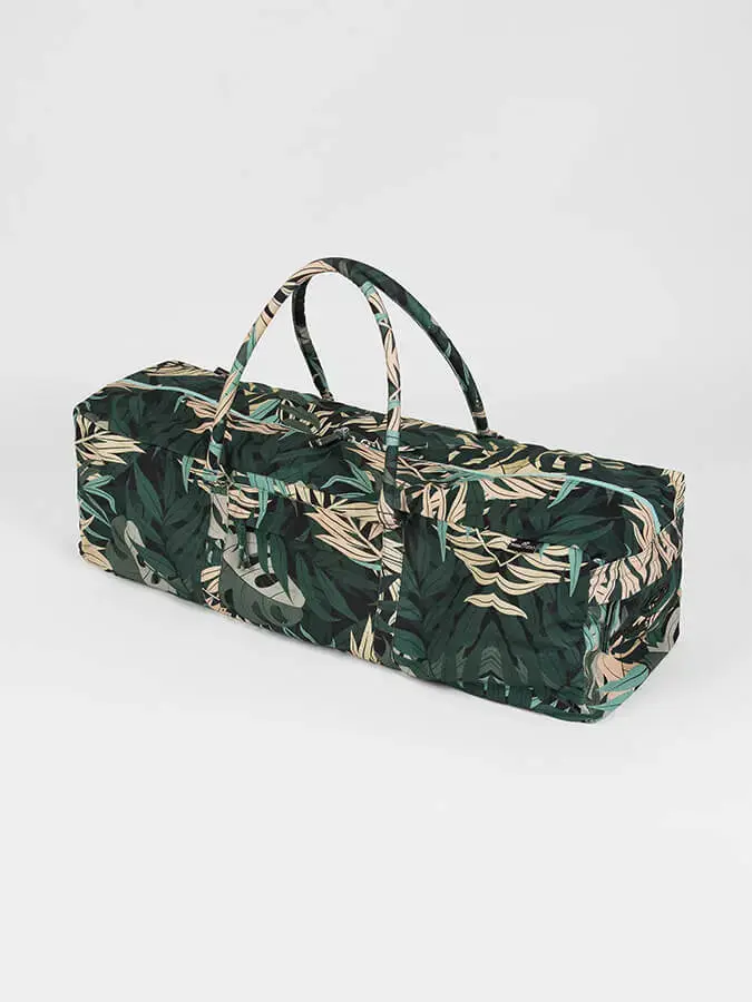 Yoga Studio GOTS Organic Cotton Designed Yoga Equipment Kit Bag - Floral Collection - Image 5