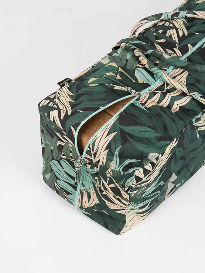 Yoga Studio GOTS Organic Cotton Designed Yoga Equipment Kit Bag - Floral Collection - Image 6