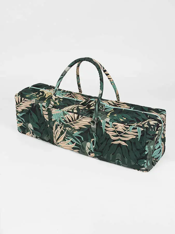 Yoga Studio GOTS Organic Cotton Designed Yoga Equipment Kit Bag - Floral Collection - Image 7