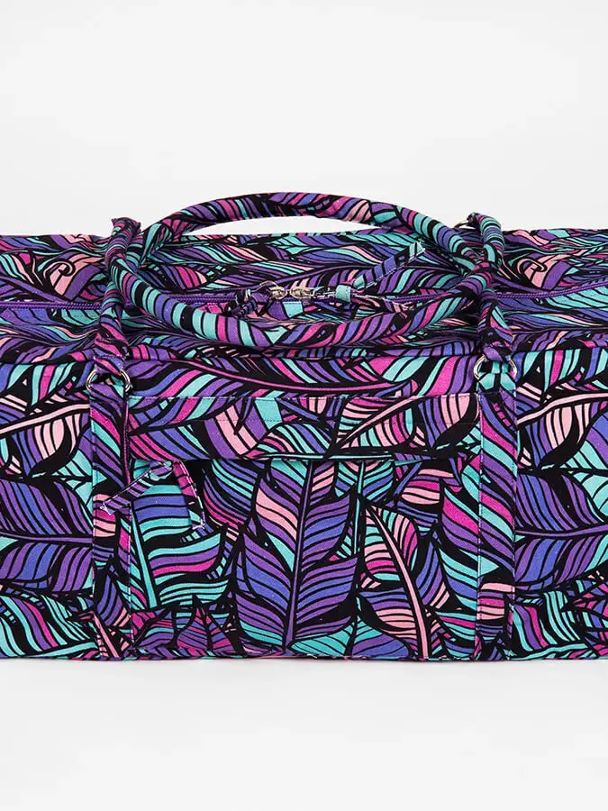 Yoga Studio GOTS Organic Cotton Designed Yoga Equipment Kit Bag - Floral Collection - Image 9