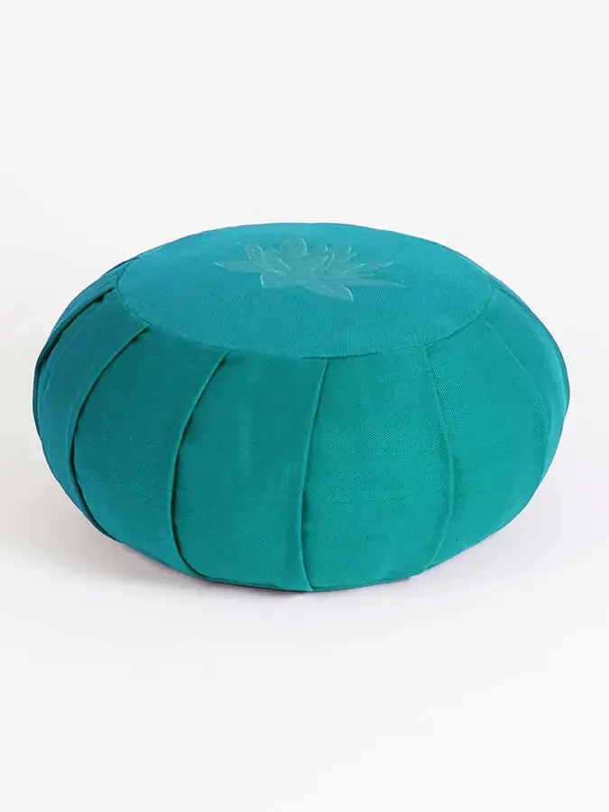 Yoga Studio GOTS Organic Cotton Round Lotus Zafu Buckwheat Cushion - Image 13