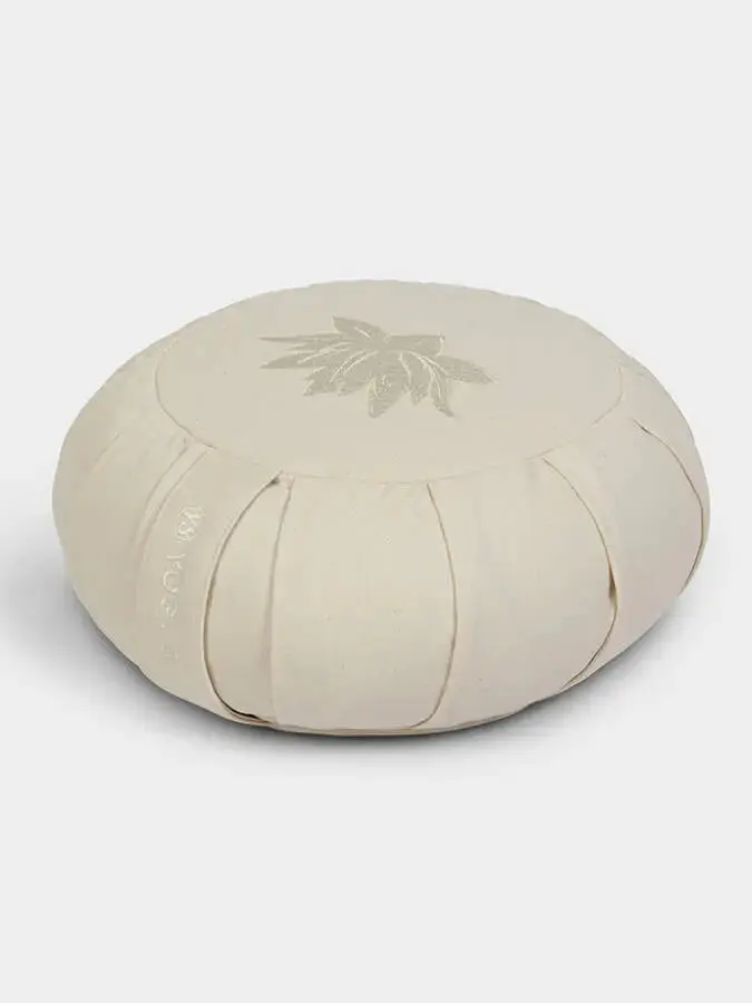 Yoga Studio GOTS Organic Cotton Round Lotus Zafu Buckwheat Cushion - Image 21