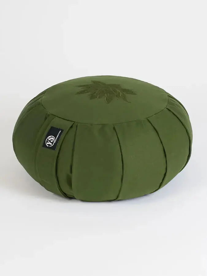 Yoga Studio GOTS Organic Cotton Round Lotus Zafu Buckwheat Cushion - Image 28