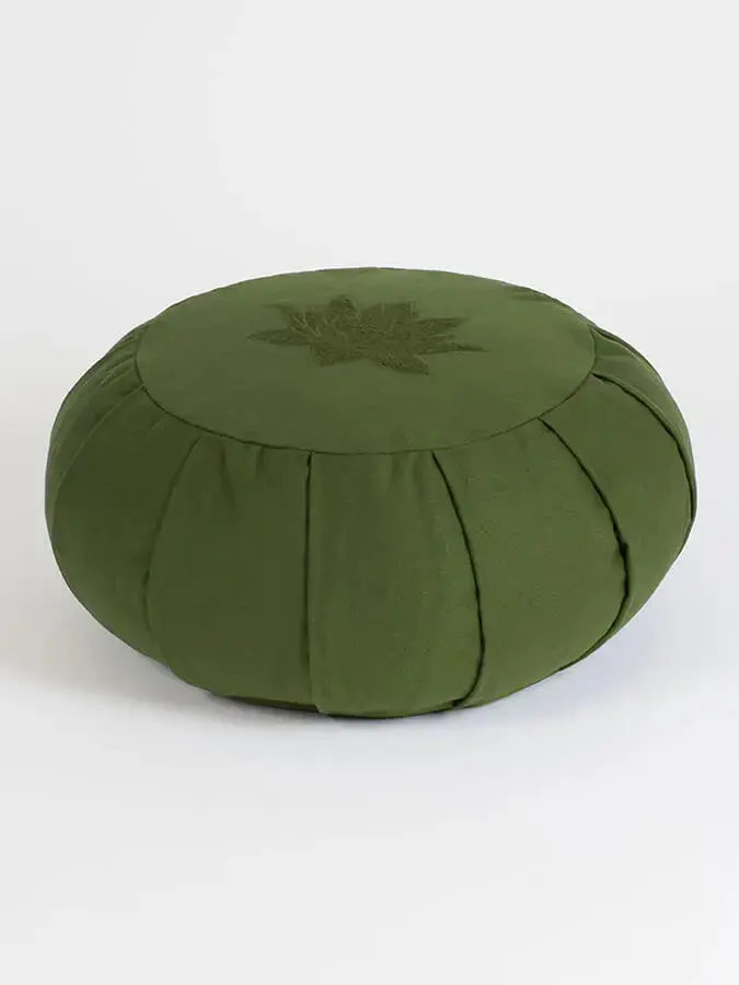 Yoga Studio GOTS Organic Cotton Round Lotus Zafu Buckwheat Cushion - Image 29