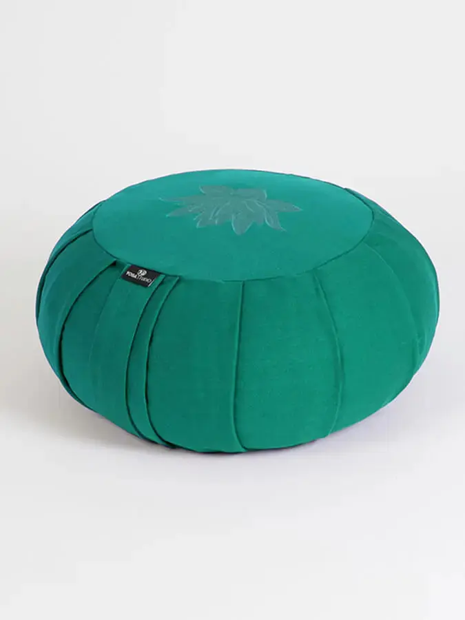 Yoga Studio GOTS Organic Cotton Round Lotus Zafu Buckwheat Cushion - Image 31
