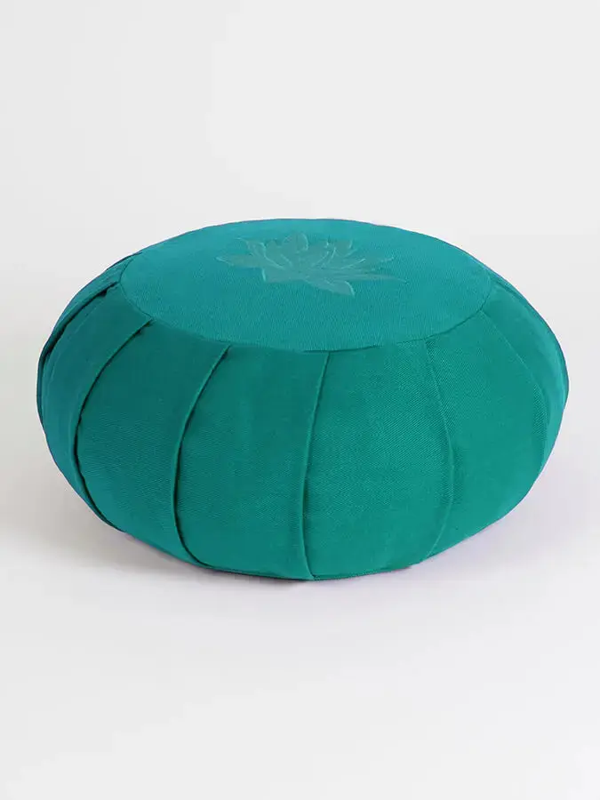 Yoga Studio GOTS Organic Cotton Round Lotus Zafu Buckwheat Cushion - Image 32
