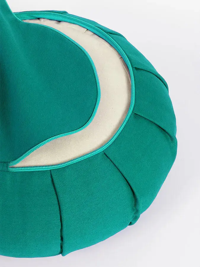 Yoga Studio GOTS Organic Cotton Round Lotus Zafu Buckwheat Cushion - Image 33
