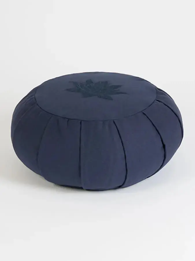 Yoga Studio GOTS Organic Cotton Round Lotus Zafu Buckwheat Cushion - Image 35