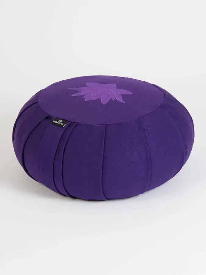 Yoga Studio GOTS Organic Cotton Round Lotus Zafu Buckwheat Cushion - Image 37