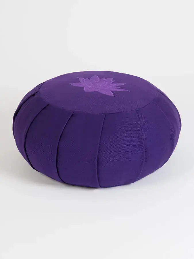 Yoga Studio GOTS Organic Cotton Round Lotus Zafu Buckwheat Cushion - Image 38
