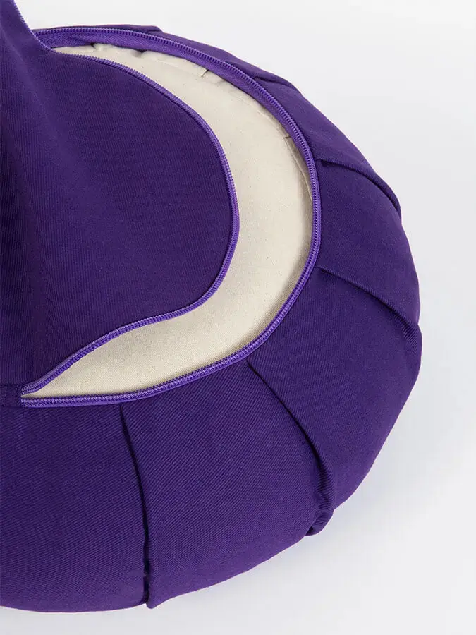 Yoga Studio GOTS Organic Cotton Round Lotus Zafu Buckwheat Cushion - Image 39