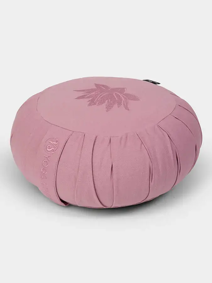 Yoga Studio GOTS Organic Cotton Round Lotus Zafu Buckwheat Cushion - Image 4