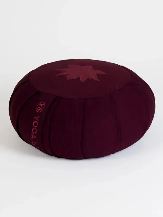 Yoga Studio GOTS Organic Cotton Round Lotus Zafu Buckwheat Cushion - Image 40
