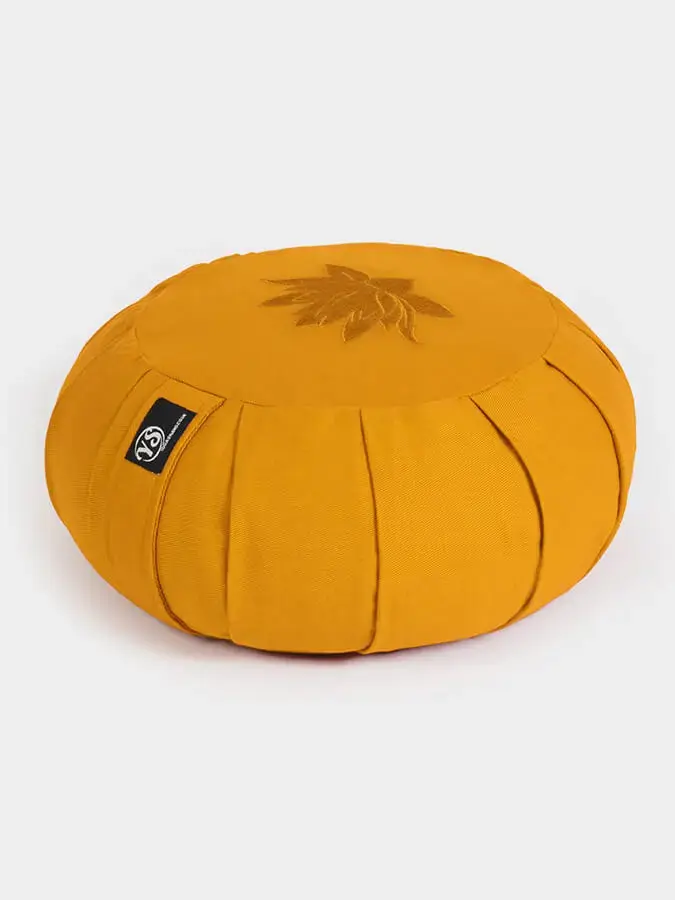 Yoga Studio GOTS Organic Cotton Round Lotus Zafu Buckwheat Cushion - Image 53