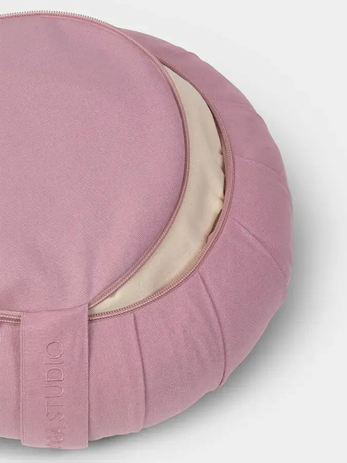 Yoga Studio GOTS Organic Cotton Round Lotus Zafu Buckwheat Cushion - Image 6