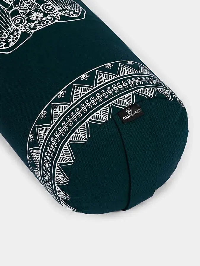 Yoga Studio Organic Buckwheat Elephant Meditation Bolster Cushion - Image 2