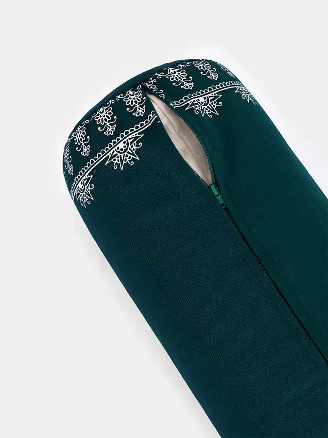 Yoga Studio Organic Buckwheat Elephant Meditation Bolster Cushion - Image 3