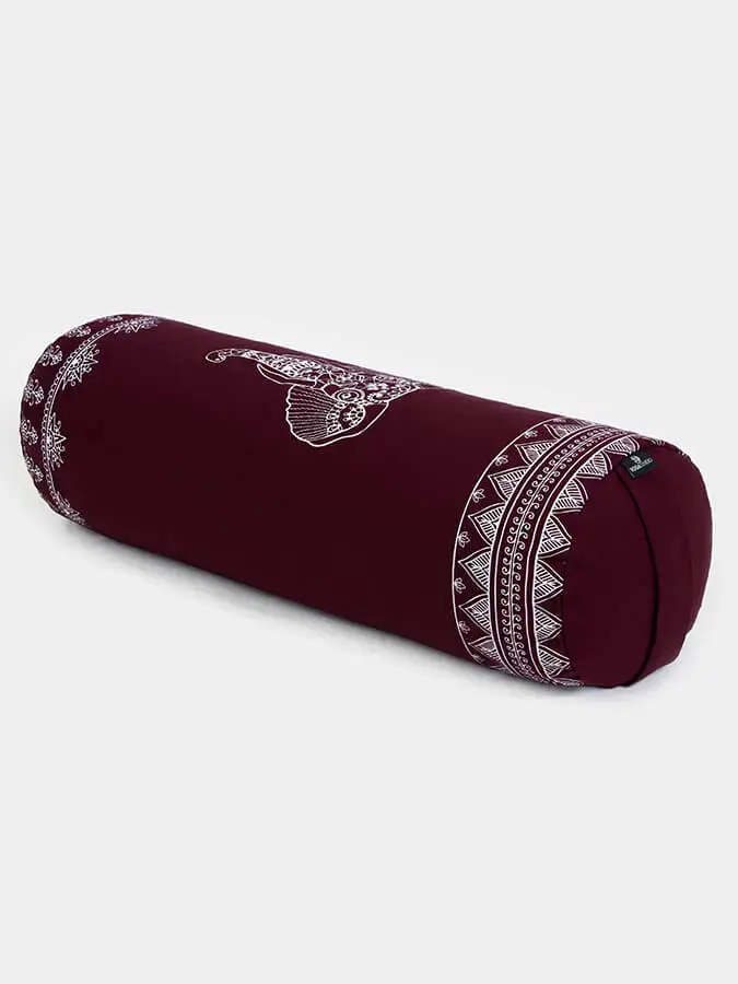 Yoga Studio Organic Buckwheat Elephant Meditation Bolster Cushion - Image 4