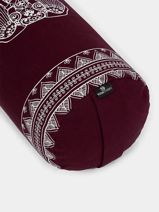 Yoga Studio Organic Buckwheat Elephant Meditation Bolster Cushion - Image 5