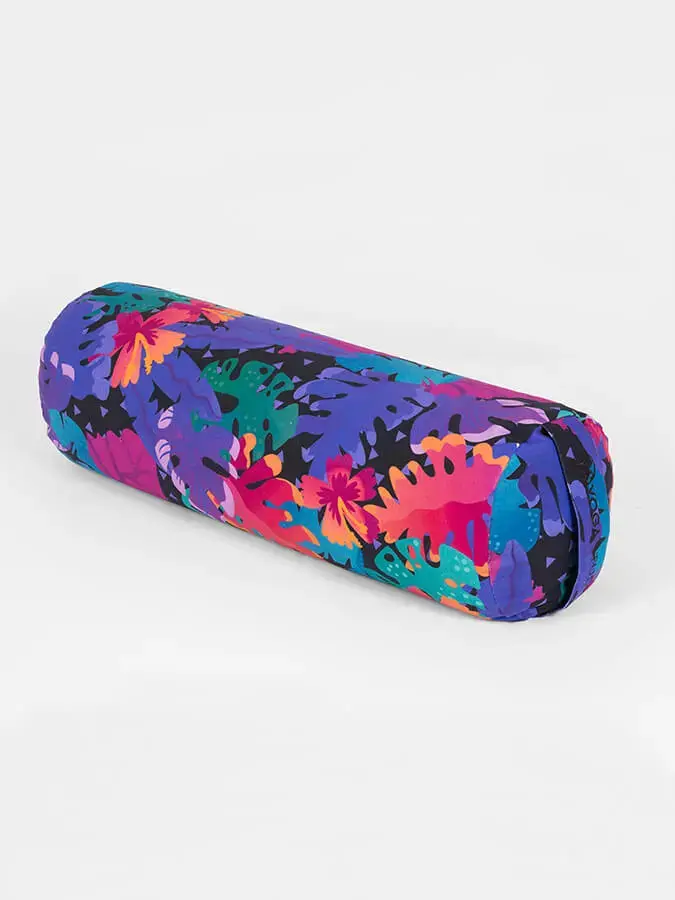 Yoga Studio Organic Buckwheat Floral Meditation Bolster Cushion - Image 11