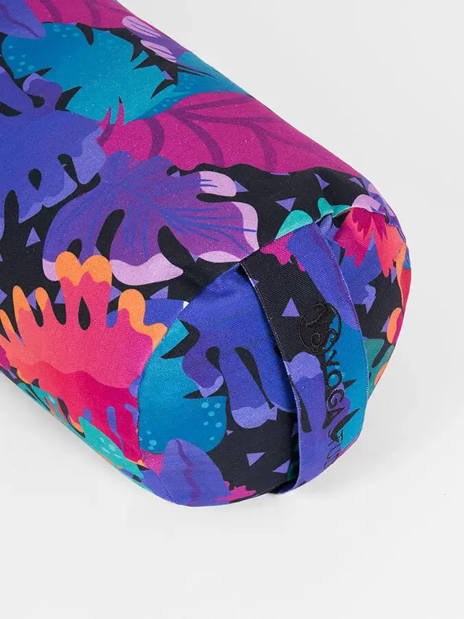 Yoga Studio Organic Buckwheat Floral Meditation Bolster Cushion - Image 12