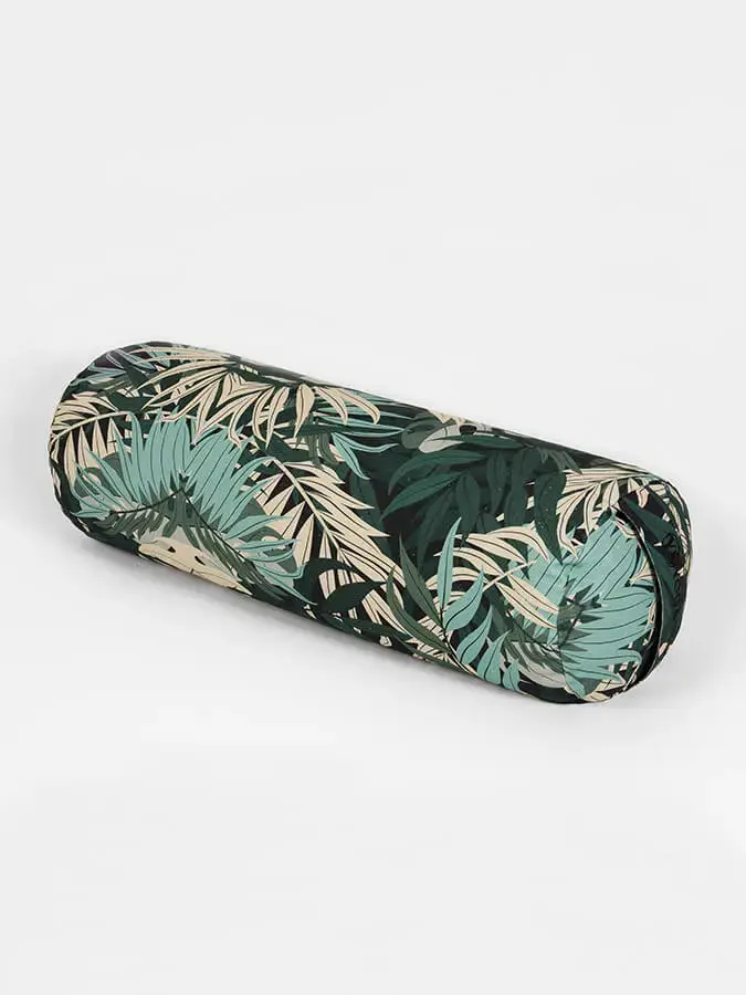 Yoga Studio Organic Buckwheat Floral Meditation Bolster Cushion - Image 5