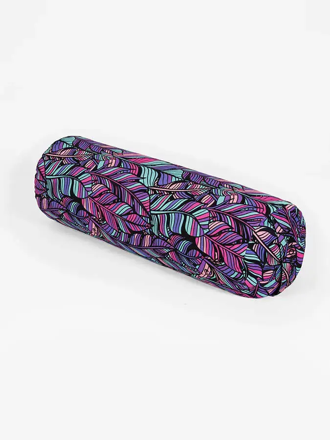 Yoga Studio Organic Buckwheat Floral Meditation Bolster Cushion - Image 8