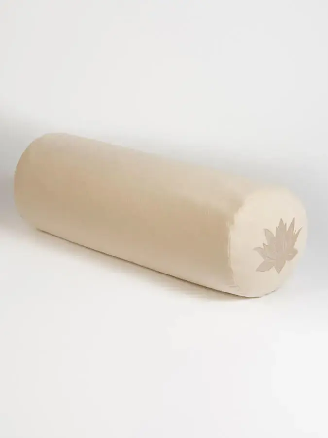 Yoga Studio Organic Cotton Buckwheat Lotus Meditation Bolster Cushion - Image 31