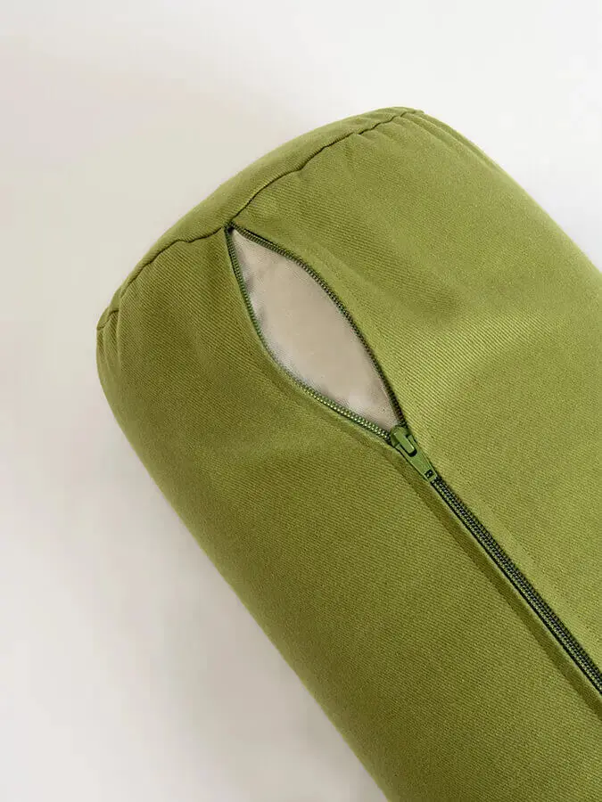 Yoga Studio Organic Cotton Buckwheat Lotus Meditation Bolster Cushion - Image 43