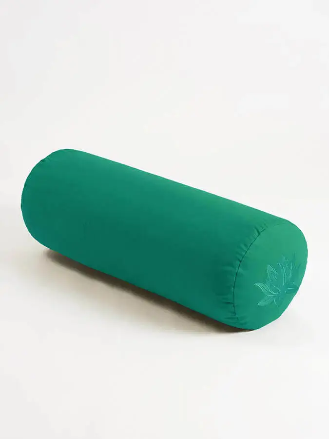 Yoga Studio Organic Cotton Buckwheat Lotus Meditation Bolster Cushion - Image 45
