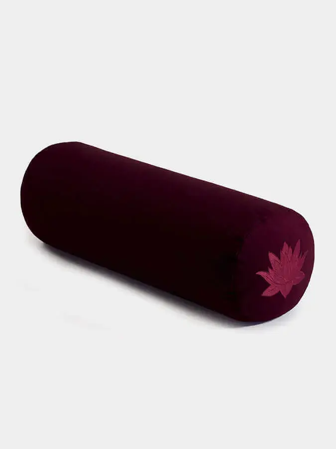 Yoga Studio Organic Cotton Buckwheat Lotus Meditation Bolster Cushion - Image 60