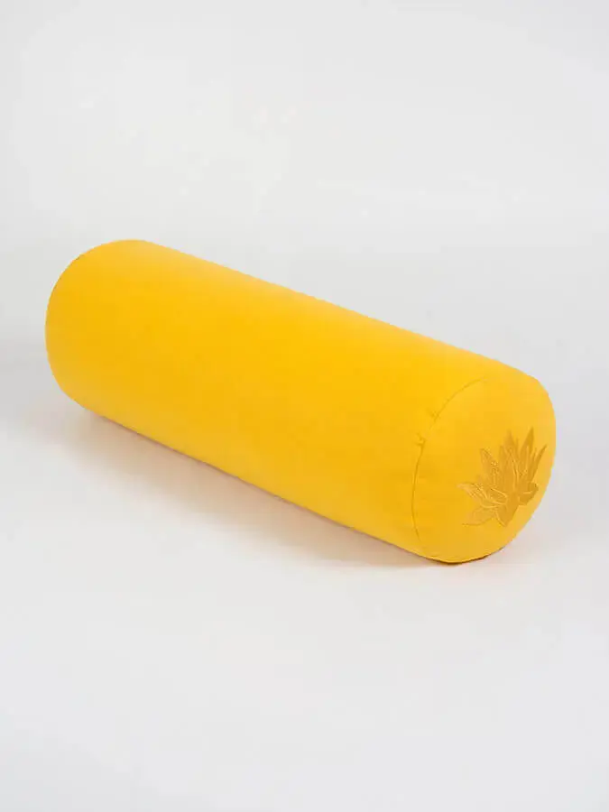 Yoga Studio Organic Cotton Buckwheat Lotus Meditation Bolster Cushion - Image 80