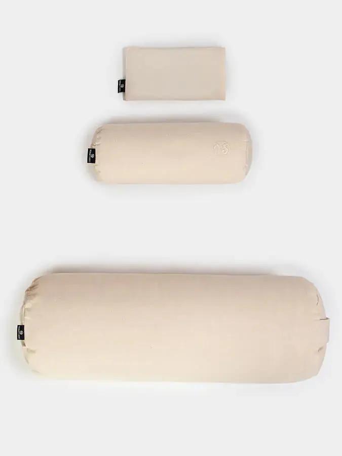 Yoga Studio Organic Meditation Bolster & Eye Pillow Set - Relax - Image 10